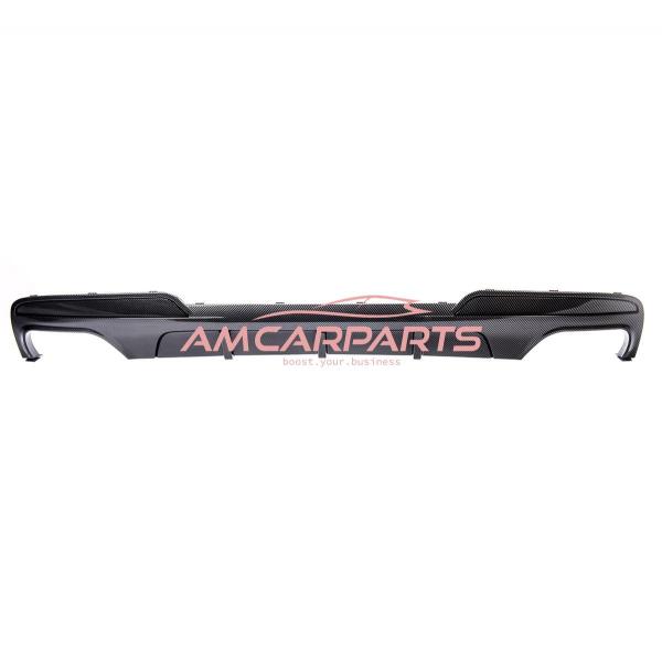Upgrade Sport Design Heck Diffusor passend für BMW 5er F10 / F11 Limousine / Touring 09-16 Carbon-Optik