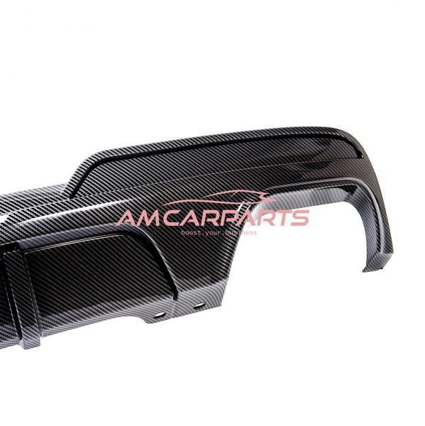 Upgrade Sport Design Heck Diffusor passend für BMW 5er F10 / F11 Limousine / Touring 09-16 Carbon-Optik