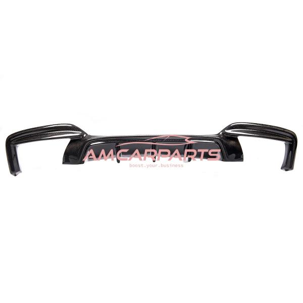 Upgrade Sport Design Heck Diffusor passend für BMW 6er F12 / F13 / F06 Cabrio / Coupe / Gran Coupe 11-18 Echt-Carbon