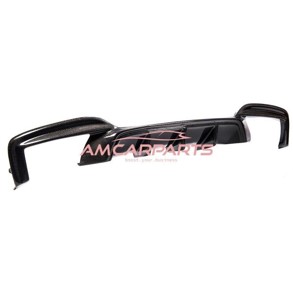 Upgrade Sport Design Heck Diffusor passend für BMW 6er F12 / F13 / F06 Cabrio / Coupe / Gran Coupe 11-18 Echt-Carbon