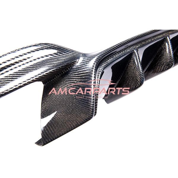 Upgrade Sport Design Heck Diffusor passend für BMW 6er F12 / F13 / F06 Cabrio / Coupe / Gran Coupe 11-18 Echt-Carbon