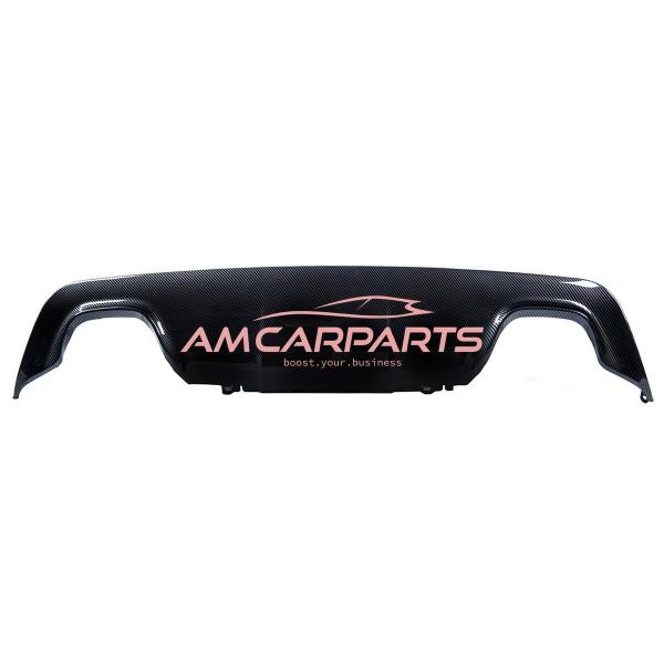 Upgrade Sport Design Heck Diffusor passend für BMW 5er E60 / E61 Limousine / Touring 01-10 Carbon-Optik