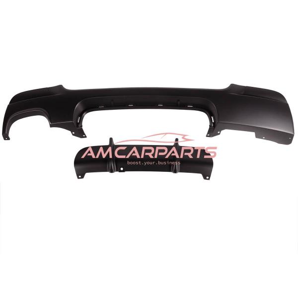 Upgrade Sport Design Heck Diffusor passend für BMW 3er E92 / E93 Coupe / Cabrio 06-13 Matt schwarz