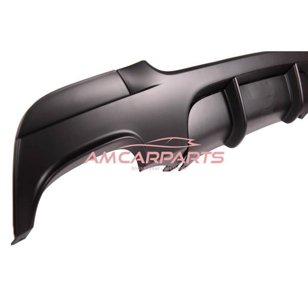 Upgrade Sport Design Heck Diffusor passend für BMW 3er E92 / E93 Coupe / Cabrio 06-13 Matt schwarz