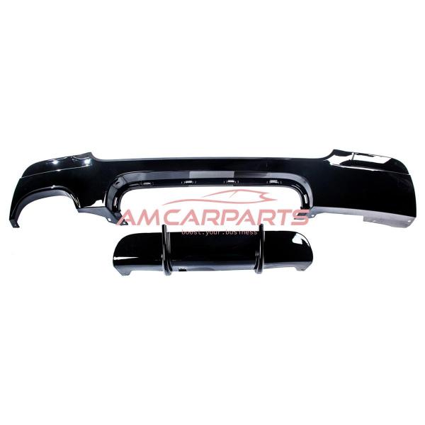Upgrade Sport Design Heck Diffusor passend für BMW 3er E92 / E93 Coupe / Cabrio 06-13 Hochglanz schwarz