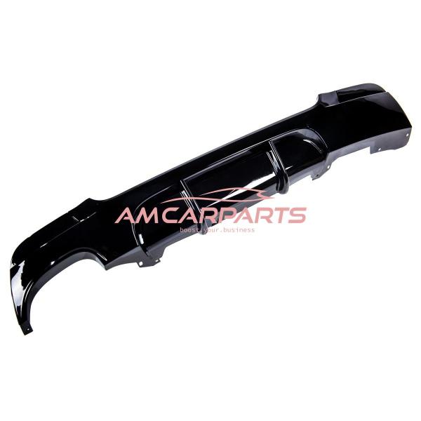 Upgrade Sport Design Heck Diffusor passend für BMW 3er E92 / E93 Coupe / Cabrio 06-13 Hochglanz schwarz