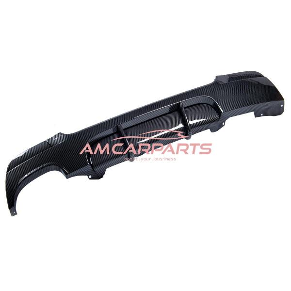 Upgrade Sport Design Heck Diffusor passend für BMW 3er E92 / E93 Coupe / Cabrio 06-13 Carbon-Optik