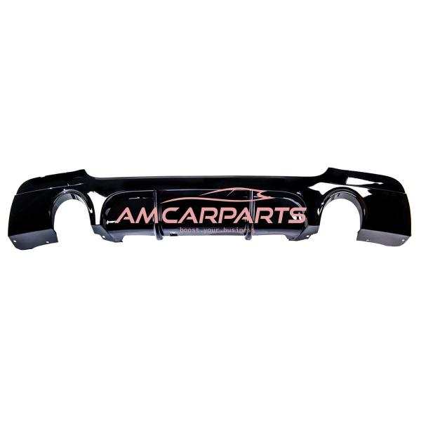 Upgrade Sport Design Heck Diffusor passend für BMW 3er E92 / E93 Coupe / Cabrio 06-13 Hochglanz schwarz