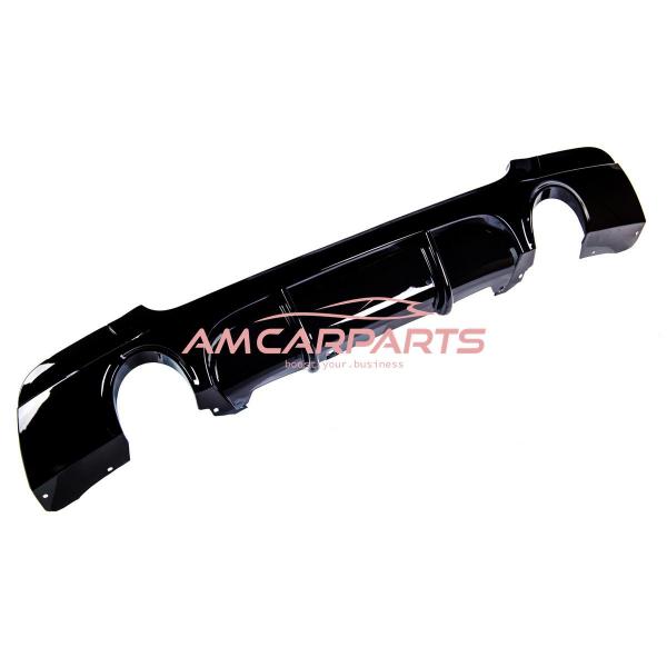 Upgrade Sport Design Heck Diffusor passend für BMW 3er E92 / E93 Coupe / Cabrio 06-13 Hochglanz schwarz