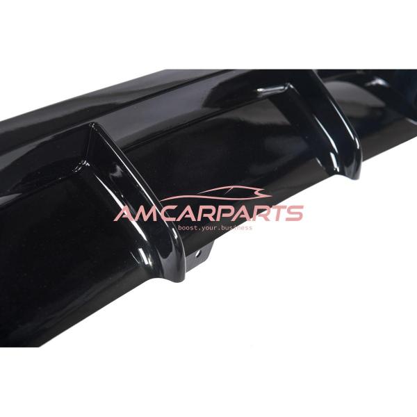 Upgrade Sport Design Heck Diffusor passend für BMW 3er E90 / E91 Limousine / Touring 05-11 Hochglanz schwarz