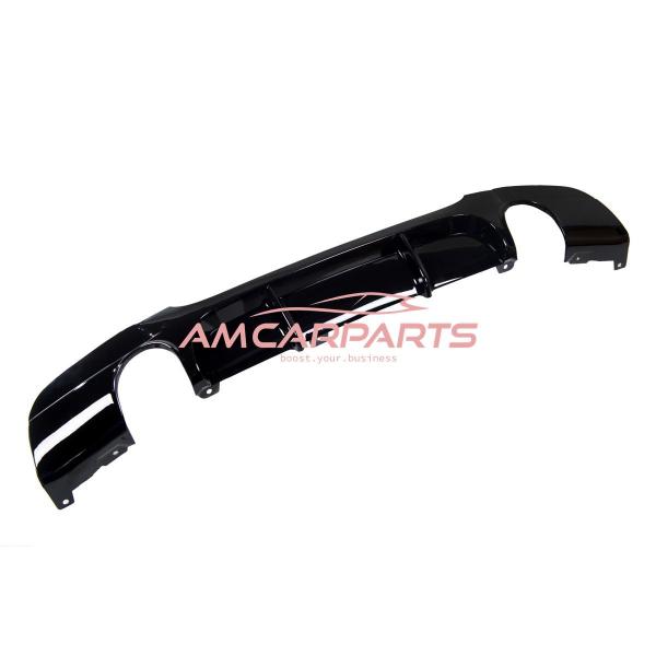 Upgrade Sport Design Heck Diffusor passend für BMW 3er E90 / E91 Limousine / Touring 05-11 Hochglanz schwarz