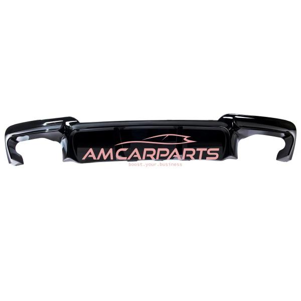 Upgrade Sport Design Heck Diffusor passend für BMW 5er F10 / F11 Limousine / Touring 09-16 Hochglanz schwarz