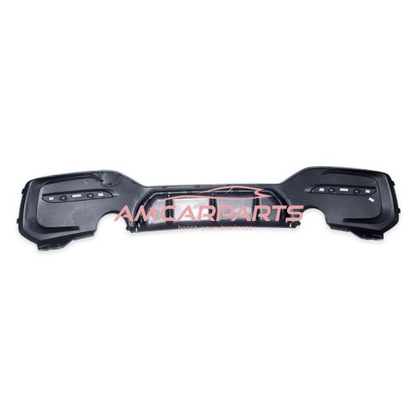 Upgrade Sport Design Heck Diffusor passend für BMW 1er F20 / F21 Facelift 15-19 Carbon-Optik / Hochglanz schwarz