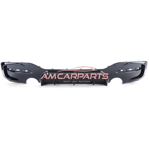 Upgrade Sport Design Heck Diffusor passend für BMW 1er F20 / F21 Facelift 15-19 Hochglanz schwarz