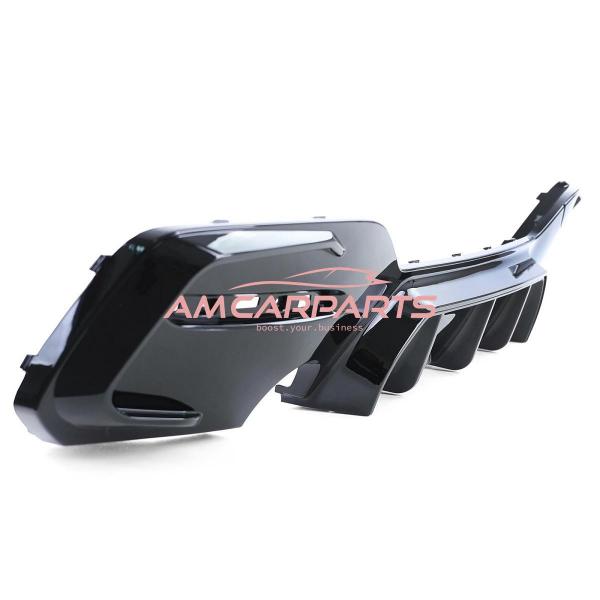 Upgrade Sport Design Heck Diffusor passend für BMW 1er F20 / F21 Facelift 15-19 Hochglanz schwarz