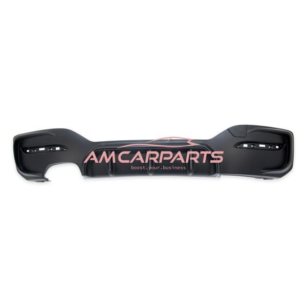 Upgrade Sport Design Heck Diffusor passend für BMW 1er F20 / F21 Facelift 15-19 Matt schwarz