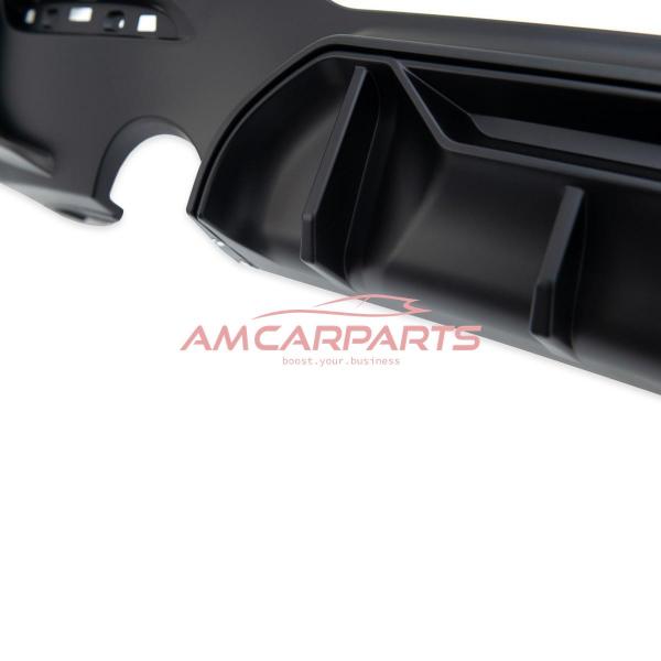Upgrade Sport Design Heck Diffusor passend für BMW 1er F20 / F21 Facelift 15-19 Matt schwarz