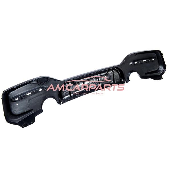 Upgrade Sport Design Heck Diffusor passend für BMW 1er F20 / F21 Facelift 15-19 Carbon-Optik / Hochglanz schwarz