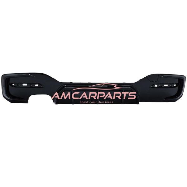 Upgrade Sport Design Heck Diffusor passend für BMW 1er F20 / F21 Facelift 15-19 Hochglanz schwarz