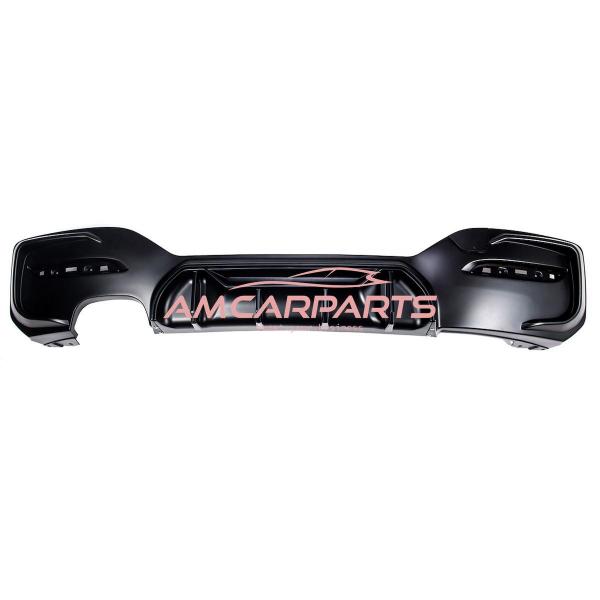 Upgrade Sport Design Heck Diffusor passend für BMW 1er F20 / F21 Facelift 15-19 Matt schwarz