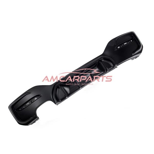Upgrade Sport Design Heck Diffusor passend für BMW 1er F20 / F21 Facelift 15-19 Matt schwarz