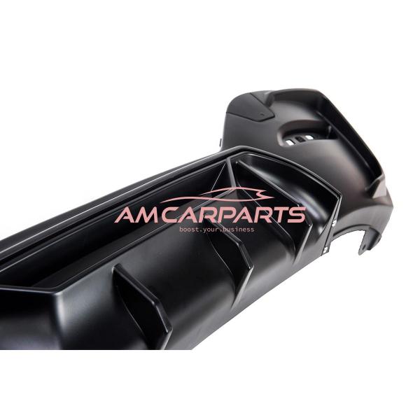Upgrade Sport Design Heck Diffusor passend für BMW 1er F20 / F21 Facelift 15-19 Matt schwarz