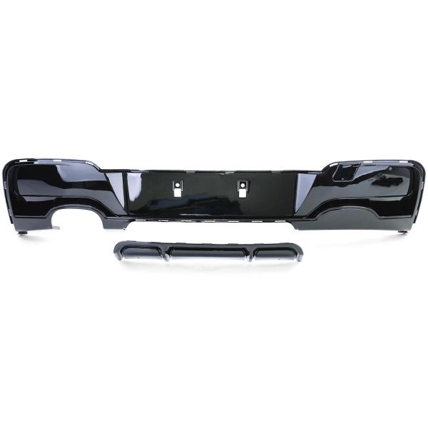Upgrade Sport Design Heck Diffusor passend für BMW 1er F20 / F21 Vor-Facelift 11-15 Hochglanz schwarz