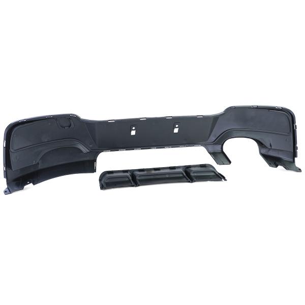 Upgrade Sport Design Heck Diffusor passend für BMW 1er F20 / F21 Vor-Facelift 11-15 Hochglanz schwarz