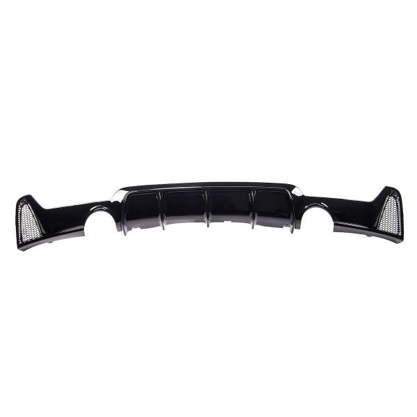 Upgrade Sport Design Heck Diffusor passend für BMW 4er F32 / F33 / F36 Coupe / Cabrio / Gran Coupe 13-20 Hochglanz schwarz