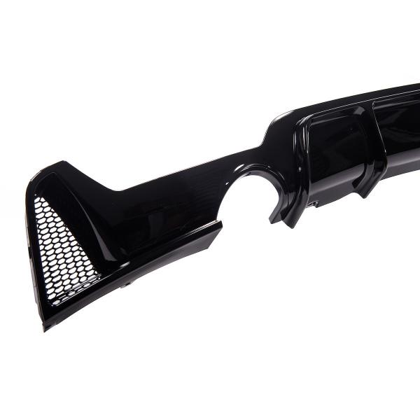 Upgrade Sport Design Heck Diffusor passend für BMW 4er F32 / F33 / F36 Coupe / Cabrio / Gran Coupe 13-20 Hochglanz schwarz