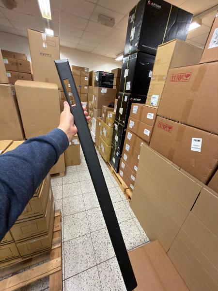 B-Ware  Upgrade Türleisten / Zierleisten Komplettset + Emblem Motorsport für 3er BMW E36 Lim+Touring 90-99 schwarz