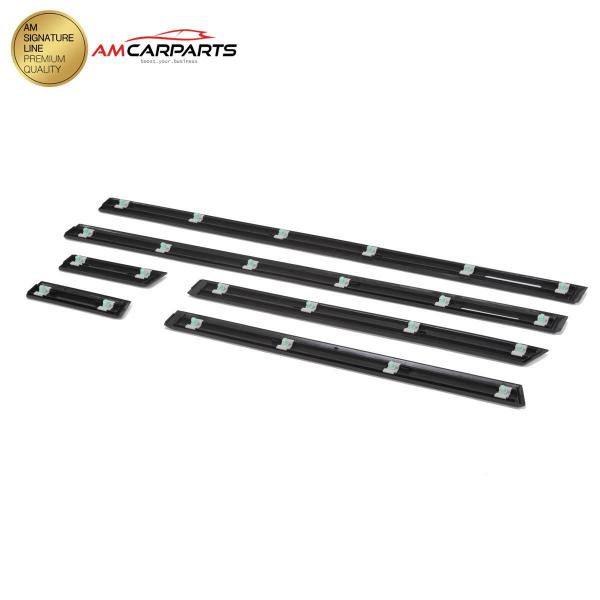 Upgrade Türleisten / Zierleisten Komplettset + Emblem Motorsport für 3er BMW E36 Lim+Touring 90-99 schwarz Upgrade Türleisten / Zierleisten Komplettset + Emblem Motorsport für 3er BMW E36 Lim+Touring 90-99 schwarz