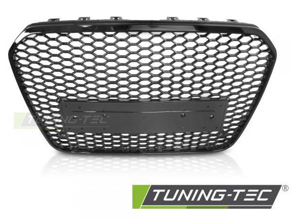 Upgrade Design Wabengitter Sportgrill / Kühlergrill für Audi A6 4G (C7) 10-14 Hochglanz schwarz