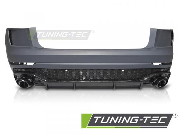 Upgrade Sport Design Heckstoßstange für Audi Q8 (4M) 18+ inkl. Zubehör in Hochglanz schwarz