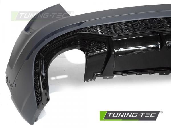 Upgrade Sport Design Heckstoßstange für Audi Q8 (4M) 18+ inkl. Zubehör in Hochglanz schwarz