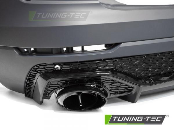 Upgrade Sport Design Heckstoßstange für Audi Q8 (4M) 18+ inkl. Zubehör in Hochglanz schwarz