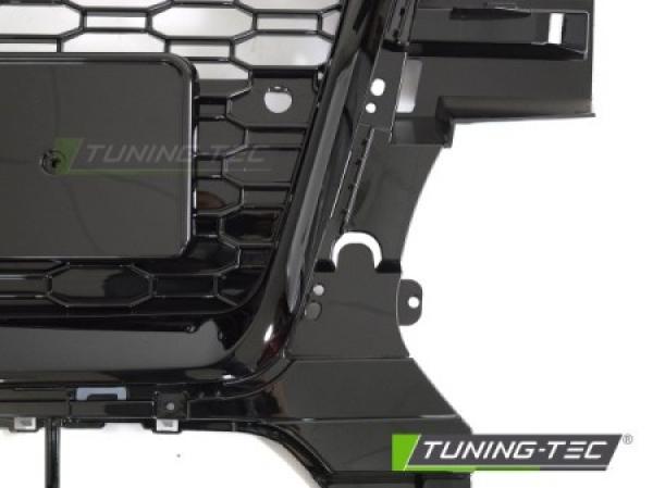 Upgrade Design Sportgrill / Kühlergrill für Audi Q5 08-12 schwarz glänzend in Wabenoptik