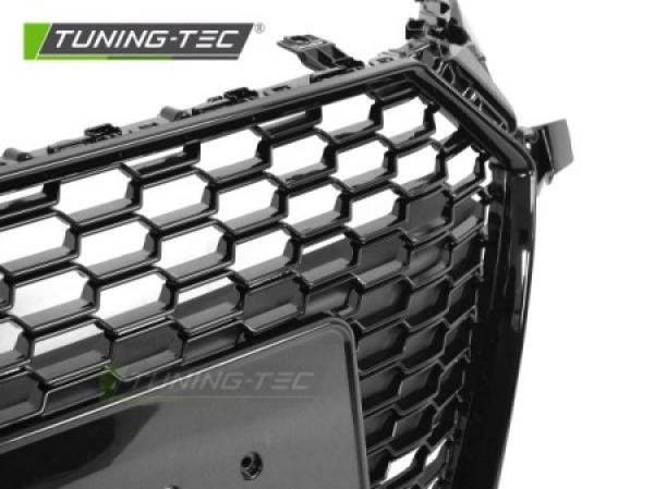 Upgrade Sportgrill / Kühlergrill für Audi TT 8S Coupe/Cabrio/Roadster 14-18 Hochglanz Schwarz in Wabendesign