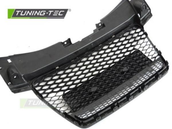 Upgrade Design Sportgrill / Kühlergrill für Audi TT 8J Coupe/Roadster 06-14 Hochglanz schwarz in Wabenoptik