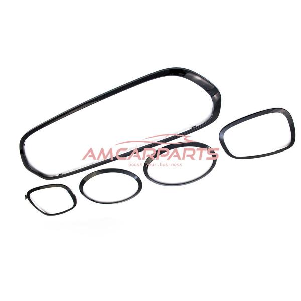 "Blackshine" Upgrade Rahmen/Blenden Set für Grill / Scheinwerfer / Rückleuchten für Mini Cooper F55/F56/F57 13-20