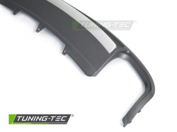 Upgrade Design Heck Diffusor für Audi A4 B8 08-11 Schwarz-matt / Silber