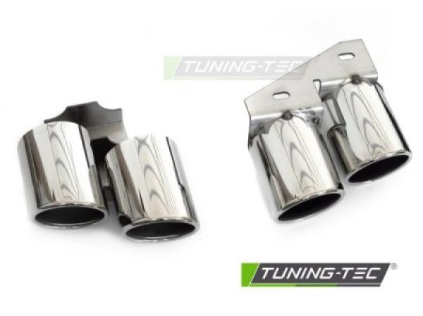 Upgrade Design Heck Diffusor für Audi A5 8T Coupe / Cabrio 11-16 Schwarz-matt / Silber