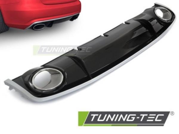 Upgrade Sport Design Heck Diffusor für Audi A4 B8 Facelift 12-15 Hochglanz schwarz