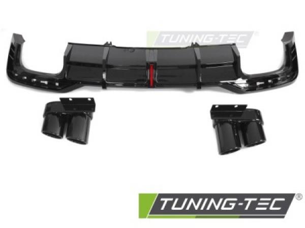 Upgrade Design Heck Diffusor für Audi A5 F5 19-23 Hochglanz schwarz