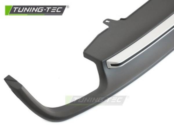 Upgrade Design Heck Diffusor für Audi A6 C7 (4G) 11-14 Schwarz-matt / Silber