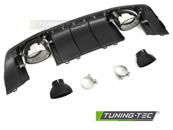 Upgrade Sport Design Heck Diffusor für Audi TT 8S 14-18 Hochglanz schwarz