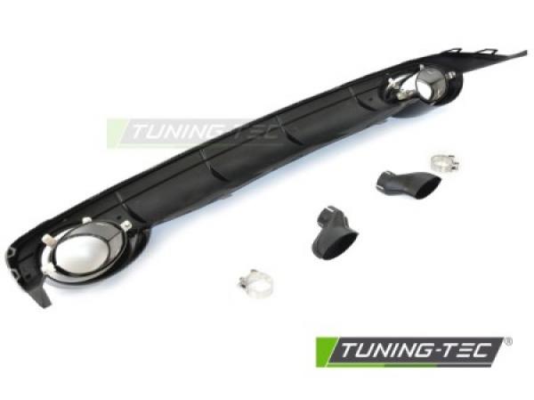 Upgrade Sport Design Heck Diffusor für Audi A6 C7 (4G) Facelift 14-18 Hochglanz schwarz