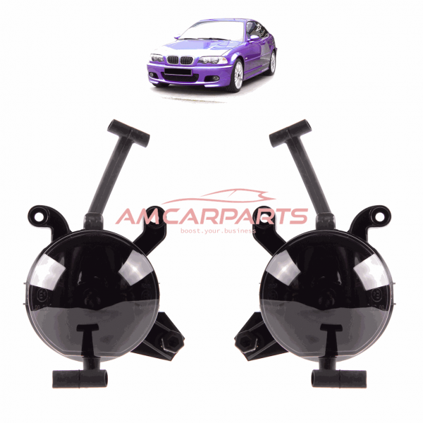Upgrade Nebelscheinwerfer Set für BMW 3er E46 Coupe / Cabrio 98-06 schwarz/rauch (Nicht M-Paket)