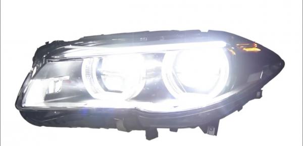 VOLL LED Angel Eyes Scheinwerfer Set für BMW 5er F10/F11 LCI (Facelift) 13-16 schwarz