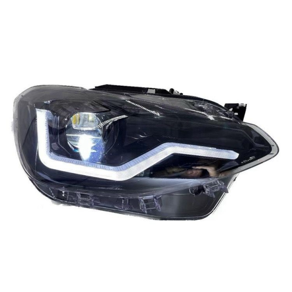 VOLL LED Tagfahrlicht Angel Eyes Scheinwerfer für BMW 1er F20/F21 11-15 schwarz mit dyn. Blinker